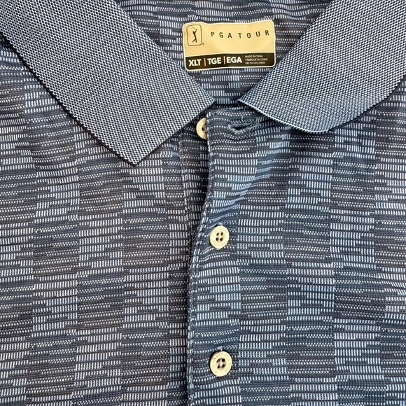 PGA Tour Men's Blue Polo Golf Shirt - SPF Sun Protection - Brand New! ⛳️ - Picture 7 of 10